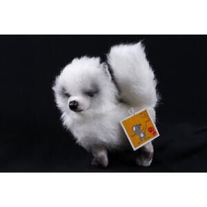 Vintage Pebbles Pomeranian by Kamar – Rare Prototype Sample, OOAK White